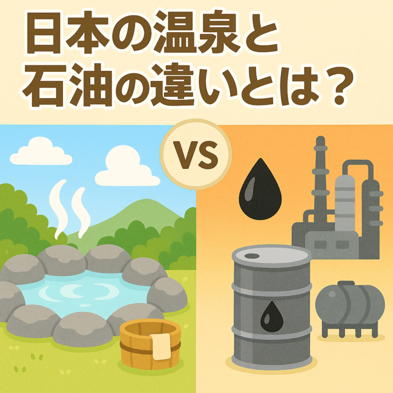 日本の温泉と石油の違いとは？