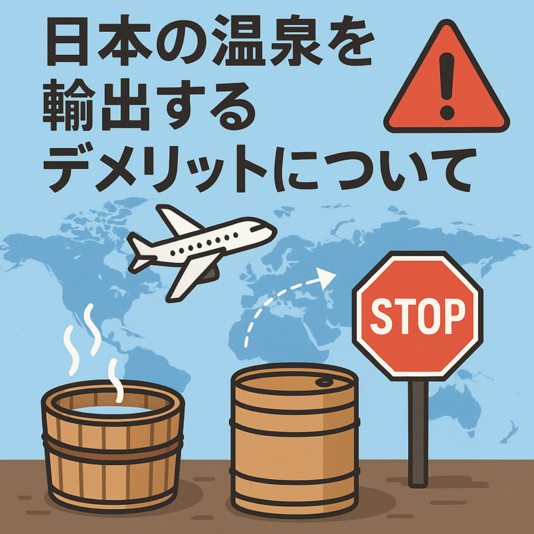 日本の温泉を輸出するデメリットとは？