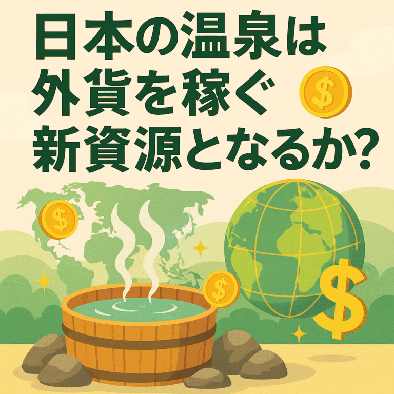 日本の温泉は外貨を稼ぐ新資源となるのか？