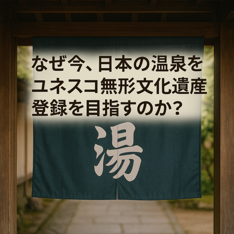 なぜ今、日本の温泉がユネスコ無形文化遺産登録なのか？